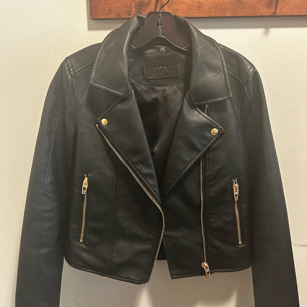 Black Faux Leather Jacket